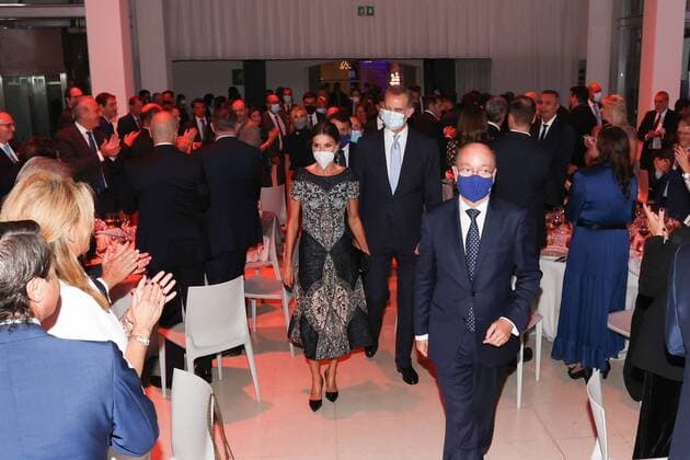 Kings Spain Felipe VI,Queen Letizia durining 70th edition of Planeta awards 2021 in Barcelona on Friday, 15 October 2021 Cordon Press