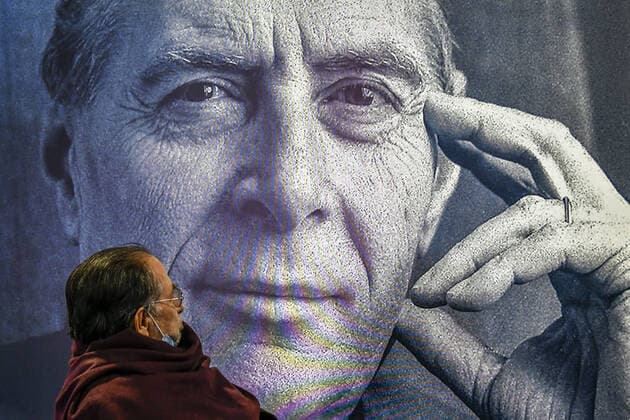 Renzo Rossellini during the Press conference for the presentation of Roberto Rossellini International Award at Spazio Roma Lazio Film Commission - Oct 15th 2021