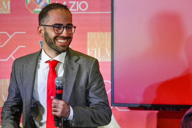 Adriano Squillante during the Press conference for the presentation of Roberto Rossellini International Award at Spazio Roma Lazio Film Commission - Oct 15th 2021