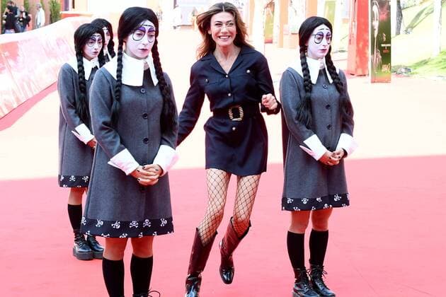 Bilder des Jahres 2021, Entertainment 10 Oktober Entertainment Themen der Woche KW41 Entertainment Bilder des Tages Rome Cinema Fest 2021, Rome Film Fest, Red Carpet of the film The Addams Family 2 . In the photo: Virginia Raffaele  Copyright: xMaurizioxD Avanzox xIPAx xDxAvanzo Provvisionatox