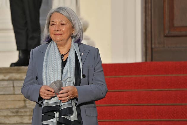 Generalgouverneurin von Kanada, Mary May Simon, vor Schloss Bellevue Generalgouverneurin von Kanada, Mary May Simon, vor Schloss Bellevue Berlin Schloss Bellevue Berlin GER