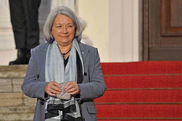Generalgouverneurin von Kanada, Mary May Simon, vor Schloss Bellevue Generalgouverneurin von Kanada, Mary May Simon, vor Schloss Bellevue Berlin Schloss Bellevue Berlin GER