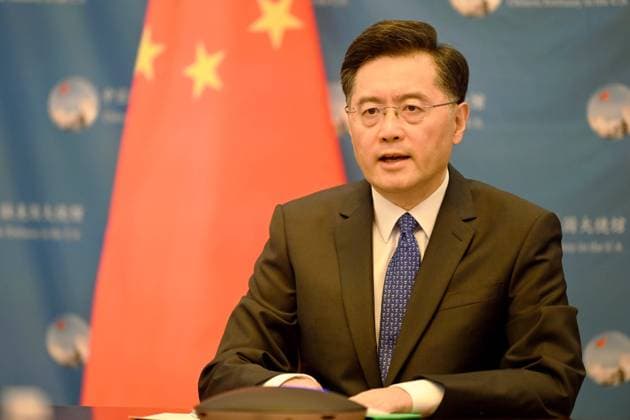News Bilder des Tages WASHINGTON, DC - OCTOBER 13: Chinese ambassador to the United States Qin Gang makes statement at an online symposium jointly held by Chinese Embassy and Consulates General in the US to commemorate the 110th anniversary of the Revolution of 1911, on October 13, 2021 in Washington, DC.  Copyright: xVCGx CFP111353182904