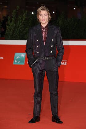 Roma Cinema Fest 2021, Film Fest, Red carpet of the film Crazy for football . In the photo: Simone Baldasseroni (Biondo) in Dolce and Gabbana  Copyright: xMarcoxProvvisionatox xIPAx xDxAvanzo Provvisionatox