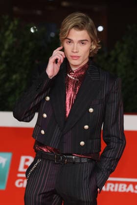 Roma Cinema Fest 2021, Film Fest, Red carpet of the film Crazy for football . In the photo: Simone Baldasseroni (Biondo) in Dolce and Gabbana  Copyright: xMarcoxProvvisionatox xIPAx xDxAvanzo Provvisionatox