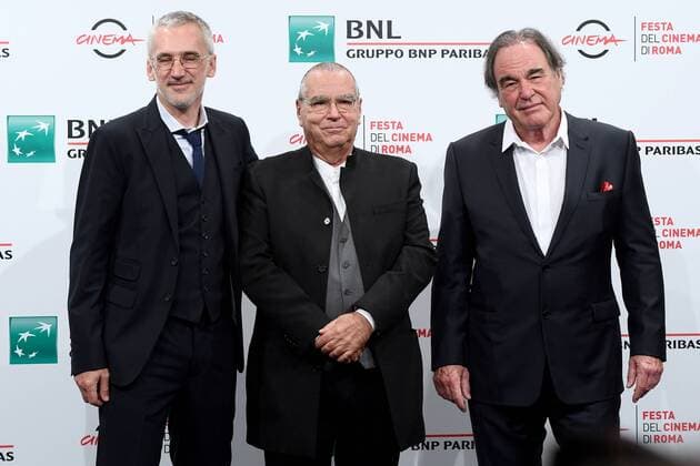 Entertainment Bilder des Tages Rome Cinema Fest 2021, Rome Film Fest, Photocall of the film Destiny Betrayed . In the photo: Igor Lopatonok, Oliver Stone, Carlo Siliotto  Copyright: xMaurizioxD Avanzox xIPAx xDxAvanzo Provvisionatox