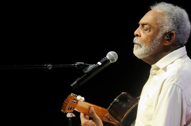 Der ehemalige brasilianische Kulturminister und Sänger Gilberto Gil 2021 in der Essener Philharmonie. Former Brazilian secretary of cultural affairs and singer Gilberto Gil at the Philharmonie Essen 2021. Essen NRW DEU;DE;GERMANY;DEUTSCHLAND;ALLEMAGNE