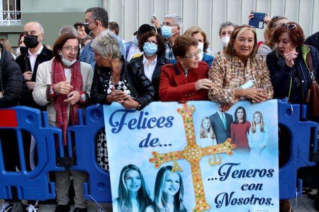 Spain: Royal Spanish family arrives Oviedo The Spanish royal family, the kings Felipe VI and Dona Leticia, and the princesses Dona Sofia and the infanta Dona Leonor have arrived in Oviedo to attend the concert in honor of maestro Rodrigo. Asturias Spain Copyright: MercedesxMenendez