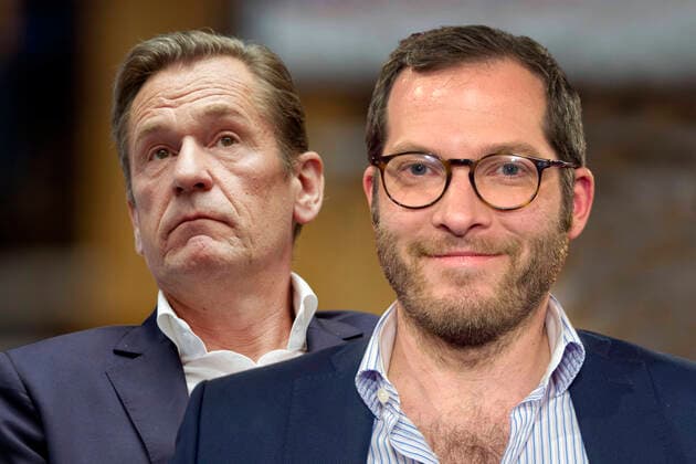 FOTOMONTAGE: Springer Verlag suspendiert BILD Chefredakteur Julian REICHELT. Archivfoto; Mathias DOEPFNER, DÅ¡pfner, Vorstandsvorsitzender CEO der Axel Springer SE, ASV, Axel Springer Verlag, beim Deutsche Welle Global Media Forum SHIFTING POWERS, 27.05.2019 in Bonn *** PHOTOMONTAGE Springer publishing house suspends BILD editor-in-chief Julian REICHELT archive photo Mathias DOEPFNER, DÅ¡pfner, CEO of Axel Springer SE, ASV, Axel Springer Verlag, at Deutsche Welle Global Media Forum SHIFTING POWERS, 27 05 2019 in Bonn.