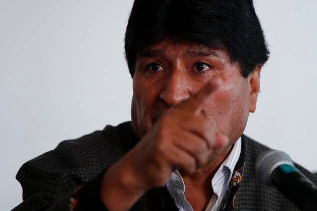 Former Bolivian President Evo Morales speaks during a press conference today, in Mexico City, Mexico, 22 October 2021. The former president of Bolivia Evo Morales assured this Friday from Mexico City that the control of lithium was behind the coup d état that supposedly overthrew him in 2019 and supported the initiative of the Mexican president Andres Manuel Lopez Obrador that seeks to nationalize this raw material. EFE Jose Mendez Evo Morales supports the nationalization of Lopez Obrador s lithium in Mexico !ACHTUNG: NUR REDAKTIONELLE NUTZUNG!  Copyright: xJoséxMéndezx(es-ES)x MEX4840 20211022-405a7cb1b06e7d25350900d0bc2ba13fa3a7df0c