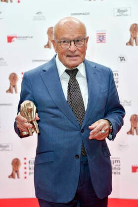 Volker Schlöndorff bei der 32. Verleihung des Hessischen Film- und Kinopreises im Capitol Theater. Offenbach, 22.10.2021