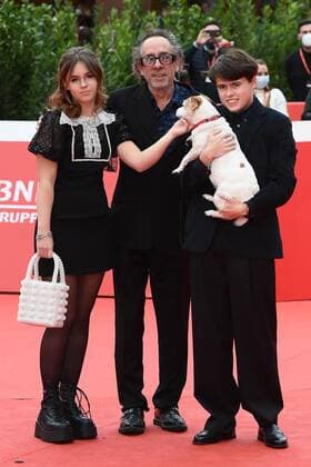 Roma Cinema Fest 2021, Film Fest, Tim Burton s Red Carpet. Pictured: Nell Burton, Tim Burton, Billy-Ray Burton and Levi  Copyright: xMaurizioxD Avanzox xIPAx xDxAvanzo Provvisionatox