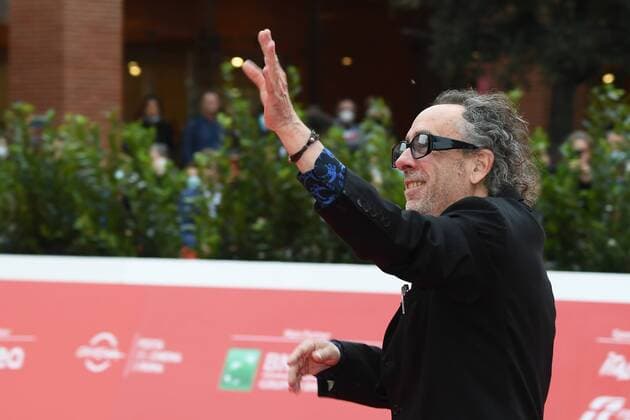 Roma Cinema Fest 2021, Film Fest, Tim Burton s Red Carpet. Pictured: Tim Burton and the dog Levi  Copyright: xMaurizioxD Avanzox xIPAx xDxAvanzo Provvisionatox