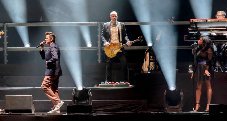 Den engelske singer-songwriter, Rick Astley paa scenen i Royal Arena i Koebenhavn loerdag den 23. oktober 2021. , Copenhagen Copyright: TorbenxChristensen TorbenxChristensenx COP200 spdk20211024-002049-L