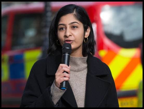 . 26 10 2021. London, United Kingdom. Health And Care Bill Protest. Labour MP Zarah Sultana, with other Members of Parliament, join campaigners against the Health And Care Bill at the Old Palace Yard opposite the House of Lords.  xMartynxWheatleyx xi-Imagesx IIM-22735-0029