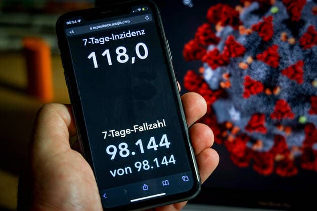 Coronavirus in Deutschland - Covid-19-Dashboard des Robert Koch-Institut 27.10.2021: Robert Koch-Institut: 7-Tage-Inzidenz 118,0. 7-Tage-Fallzahl 98.144. COVID-19-Fälle 4.506.415. Zugang um 23.212 gegenüber dem Vortag. COVID-19-Todesfälle 95.359. Zugang um 114 gegenüber dem Vortag.
