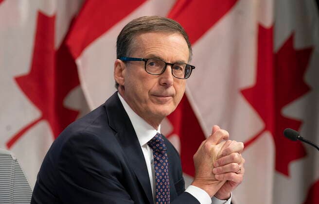 October 27, 2021, Ottawa, on, Canada: Bank of Canada Governor Tiff Macklem listens to the moderator during a news conference in Ottawa, Wednesday, Oct. 27, 2021. Ottawa Canada  - ZUMAc35_ 20211027_zaf_c35_039 Copyright: xAdrianxWyldx