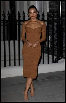. 28 10 2021. London, United Kingdom. Emma Weymouth arriving at the British Vogue and Self-Portrait party in London.  xStephenxLockx xi-Imagesx IIM-22744-0038