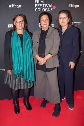Brigitta von Bülow, Martina Richter und Petra Müller bei der Verleihung der Film Festival Cologne Awards 2021 auf dem 31. Film Festival Cologne 2021 im E-Werk. Köln, 28.10.2021