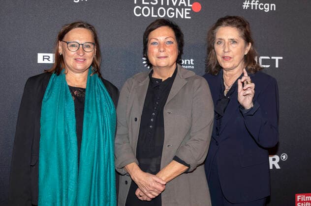 Brigitta von Bülow, Martina Richter und Petra Müller bei der Verleihung der Film Festival Cologne Awards 2021 auf dem 31. Film Festival Cologne 2021 im E-Werk. Köln, 28.10.2021