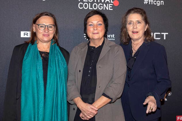 Brigitta von Bülow, Martina Richter und Petra Müller bei der Verleihung der Film Festival Cologne Awards 2021 auf dem 31. Film Festival Cologne 2021 im E-Werk. Köln, 28.10.2021