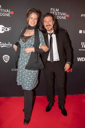 Karin Angele und Schauspieler Dean Baykan bei der Verleihung der Film Festival Cologne Awards 2021 auf dem 31. Film Festival Cologne 2021 im E-Werk. Köln, 28.10.2021