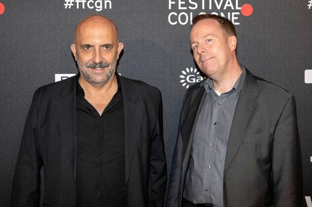 Gaspar Noe mit Laudator bei der Verleihung der Film Festival Cologne Awards 2021 auf dem 31. Film Festival Cologne 2021 im E-Werk. Köln, 28.10.2021