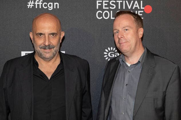 Gaspar Noe mit Laudator bei der Verleihung der Film Festival Cologne Awards 2021 auf dem 31. Film Festival Cologne 2021 im E-Werk. Köln, 28.10.2021