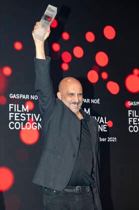 Gaspar Noe bei der Verleihung der Film Festival Cologne Awards 2021 auf dem 31. Film Festival Cologne 2021 im E-Werk. Köln, 28.10.2021