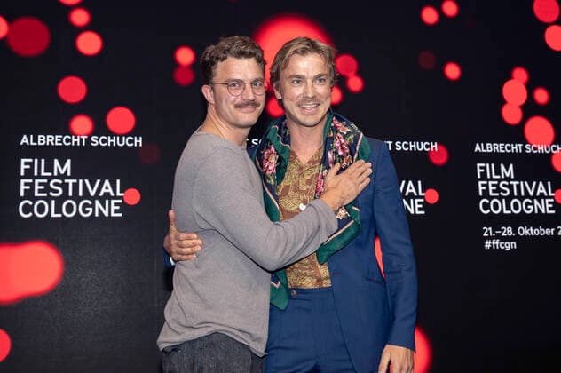 Friedrich Mücke und Albrecht Schuch bei der Verleihung der Film Festival Cologne Awards 2021 auf dem 31. Film Festival Cologne 2021 im E-Werk. Köln, 28.10.2021