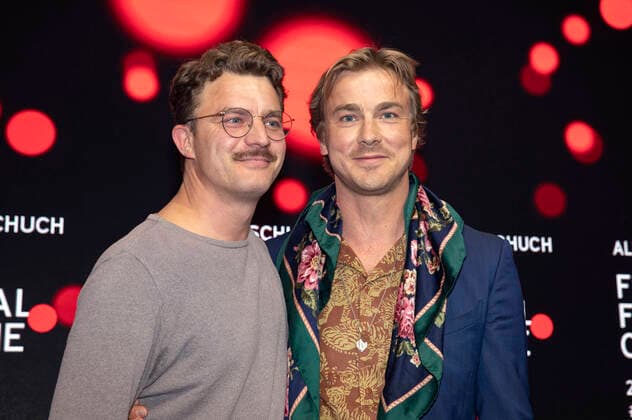 Friedrich Mücke und Albrecht Schuch bei der Verleihung der Film Festival Cologne Awards 2021 auf dem 31. Film Festival Cologne 2021 im E-Werk. Köln, 28.10.2021