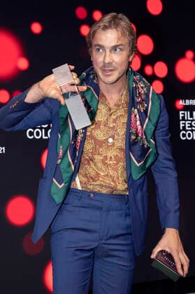 Albrecht Schuch bei der Verleihung der Film Festival Cologne Awards 2021 auf dem 31. Film Festival Cologne 2021 im E-Werk. Köln, 28.10.2021