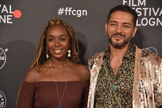 Schauspieler Karmela Shako und Gianni Jovanovic , l-r, kommt zu Verleihung der Film Festival Cologne Awards