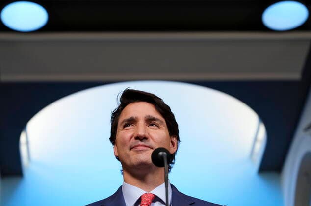 October 29, 2021, The Hague, Netherlands: Prime Minister Justin Trudeau takes part in a bilateral press conference with Prime Minister of the Netherlands Mark Rutte at parliament in The Hague, Netherlands, on Friday, Oct. 29, 2021. The Hague Netherlands  - ZUMAc35_ 20211029_zaf_c35_056 Copyright: xSeanxKilpatrickx