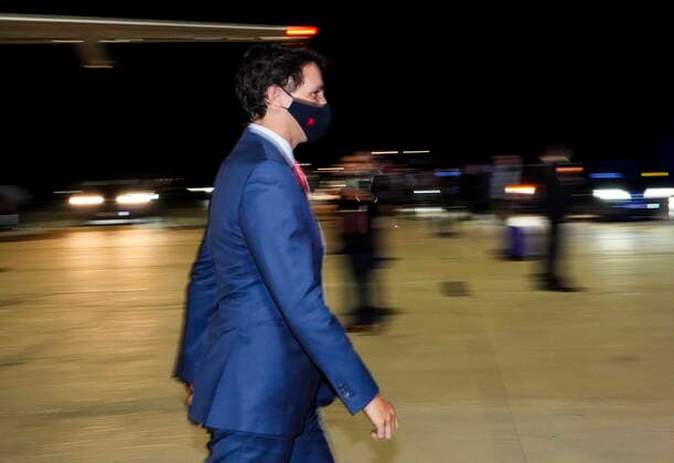 October 30, 2021, Rome, Italy: Prime Minister Justin Trudeau arrives in Rome, Italy, on Friday, Oct. 29, 2021. Rome Italy  - ZUMAc35_ 20211030_zaf_c35_004 Copyright: xSeanxKilpatrickx