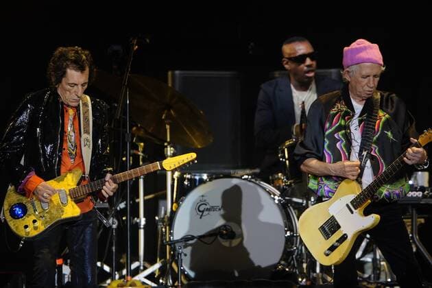 October 29, 2021, Tampa, Florida, USA: The Rolling Stones featuring Ronnie Wood, Steve Jordan, and Keith Richards perform onstage during the No Filter tour at Raymond James Stadium on Friday, Oct. 29, 2021 in Tampa. Tampa USA - ZUMAs70_ 20211029_zan_s70_034 Copyright: xLuisxSantanax