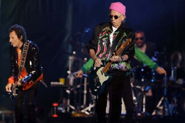 October 29, 2021, Tampa, Florida, USA: Ronnie Wood, and Keith Richards of The Rolling Stones perform onstage during the No Filter tour at Raymond James Stadium on Friday, Oct. 29, 2021 in Tampa. Tampa USA - ZUMAs70_ 20211029_zan_s70_037 Copyright: xLuisxSantanax