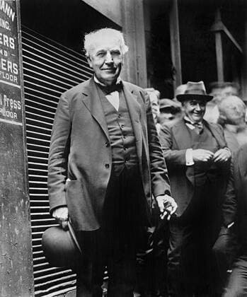 Thomas Alva Edison (1847-1931), American Inventor, three-quarter length Portrait, National Photo Company, 1926  Copyright: xCircaxImagesx xGlasshousexImagesx ghi-circa10408