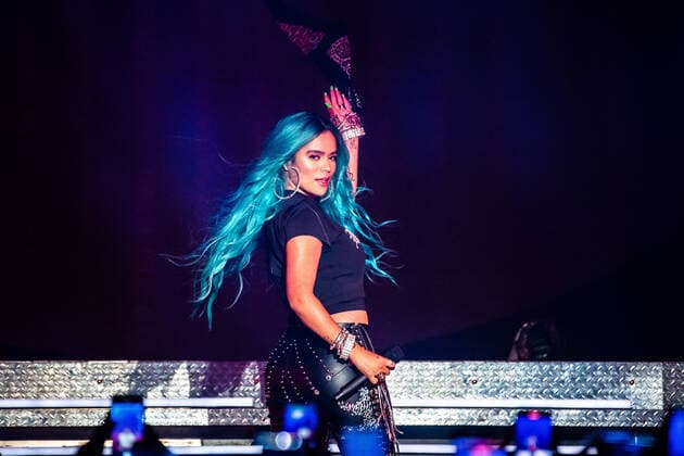November 1, 2021, San Jose, CA, USA: Karol G performs at the San Jose Civic on November 1, 2021 in San Jose, California. Chris Tuite imageSPACE San Jose USA - ZUMAs181 20211101_zea_s181_052 Copyright: xChrisxTuite Imagespacex