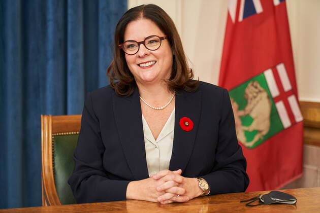 November 2, 2021, Winnipeg, MB, Canada: Heather Stefanson is sworn in asÃ‚ Manitoba s 24th premier at theÃ‚ ManitobaÃ‚ Legislative Building inÃ‚ Winnipeg on Tuesday, November 2, 2021. Winnipeg Canada  - ZUMAc35_ 20211102_zaf_c35_114 Copyright: xDavidxLipnowskix