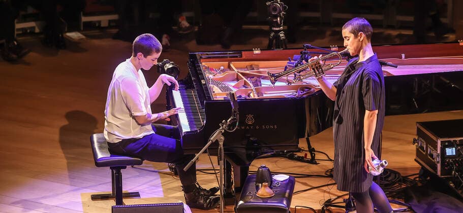 Jazzfest Berlin, Kaja Draksler und Susana Santos Silva Konzert Konzert von Kaja Draksler and Susana Silva @ Pierre Boulez Saal Jazzfest Berlin Kaja Draksler Klavier Susana Santos Silva Trompete