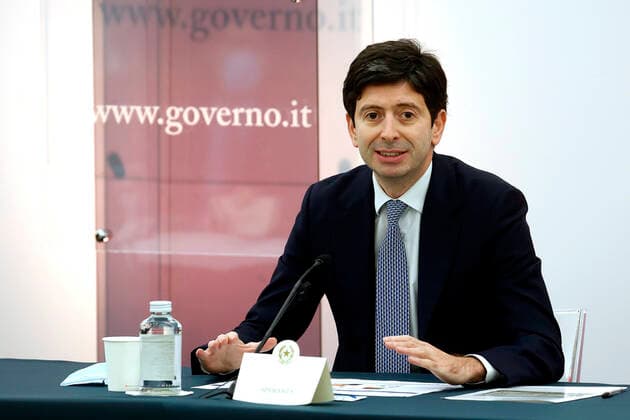 The minister of health Roberto Speranza during a press conference about measure to contrast Covid-19 pandemic . Rome (Italy), November 5th 2021 Photo Samantha Zucchi Insidefoto SamanthaxZucchi