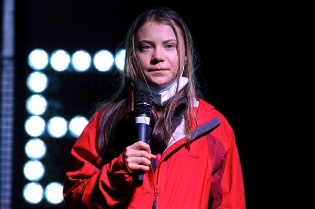 Cop26 - Glasgow Friday for Future Climate activist Greta Thunberg takes part in a climate protest as they march though the city centre on November 05, 2021 in Glasgow, Scotland. Thousands of people across the world are taking part in the Global Youth Strike For Climate on day six of the COP 26 United Nations Climate Change Conference. Glasgow, Scotland United Kingdom  Copyright: xEwanxBootmanx bootman-cop26gla211105_npOAE