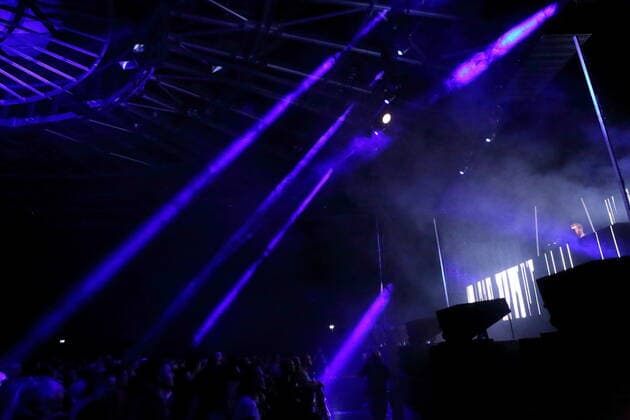 Fritz Kalkbrenner bei einem Konzert im Velodrom in Berlin, 5. November 2021. Fritz Kalkbrenner in Berlin