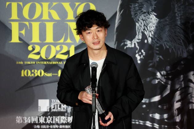 Daigo Matsui, November 08, 2021 - Daigo Matsui, speak after winning Audience Award for the film Just Remembering during the 34th Tokyo International Film Festival. award ceremony, in Tokyo, Japan on November 08, 2021.  (173971726)