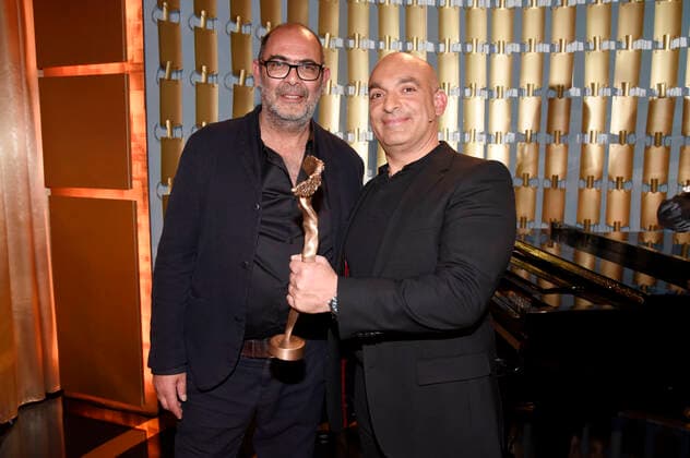 München, Bayerischer Kabarettpreis 2021 Hannes Ringlstetter und Django Asül bei der Verleihung des Bayerischen Kabarettpreises 2021 im Lustspielhaus. München, 08.11.2021
