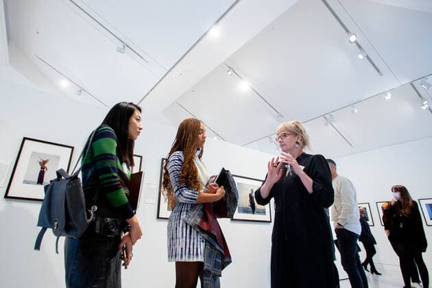 November 9, 2021, London, England, United Kingdom: Cromwell Place, South Kensington, London, UK. Photographers Fumi Nagasaka, Fumi, Delali Ayivi and Philippa James at the exhibition of their portraits shortlisted for the prestigious Taylor Wessing Photographic Portrait Prize. The exhibition runs from 10th of November 2021 until 2nd of January 2022. It features 54 portraits from 25 different artists.Ã‚ .Photographer David Prichard has won the first prize for his Tribute to Indigenous Stock Women, a series of portraits of First Nations women who spent most of their working lives on cattle stations in Far North Queensland..The second prize has been awarded to Pierre-Elie de Pibrac for Hakanai Sonzai, a series of portraits of people s fortitud - ZUMAm203 20211109_zip_m203_016 Copyright: xSabrinaxMerollax