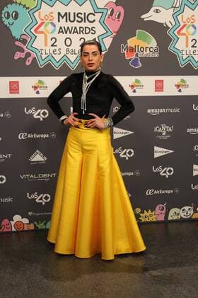Kunno at photocall for 40 Principales Music Awards in Mallorca, on Friday 11 November 2021 Cordon Press