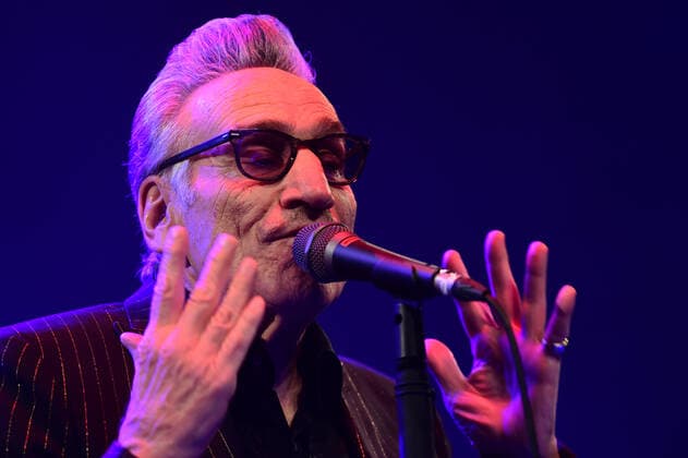 Singer Rick Estrin of Rick Estrin and The Nightcats music band performs during the 25th Blues Alive, blues & roots festival, on November 12, 2021, in Sumperk, Czech Republic. (CTKxPhoto LudekxPerina) CTKPhotoP2021111210587  LPE 042