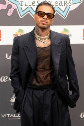 Rauw Alejandro bei der Verleihung der LOS40 Music Awards 2021 im VelÃ²drom Illes Balears. Palma de Mallorca, 12.11.2021 Rauw Alejandro